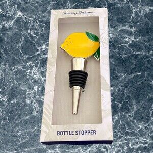 Tommy Bahama Bottle Stopper Lemon New in Box Gift